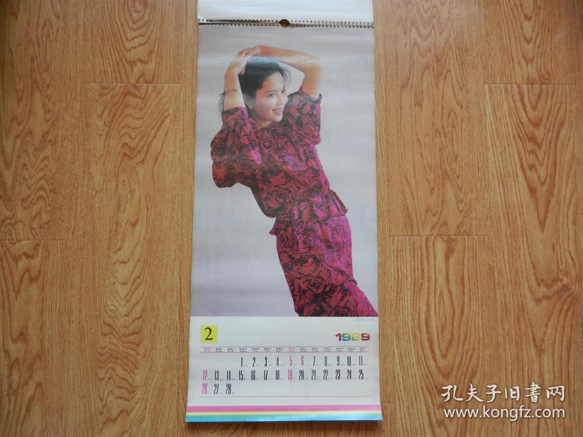 1989年老影星挂历-何赛飞方舒张静林陈琦吴丽捷李元（看描述）