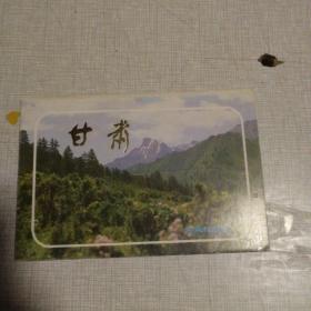 甘肃      明信片  9张  中英