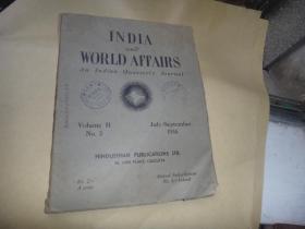 india and world affairs an india quarterly journal 印度与世界事务印度季刊 1946年第二期