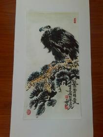 甘凤豪国画作品。蓄势待发