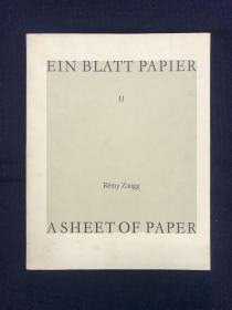 Remy Zaugg: A Sheet of paper