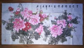 保真书画：潘守成（长春市书画艺术家）富贵吉祥春常在/SH003