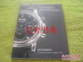 香港苏富比1997年精细的手表拍卖 SOTHEBY'S Fine Watches and Wristwatches 1997 11 4