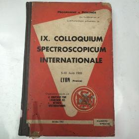 IX.colloquium spectroscopicum internationale（H2604）