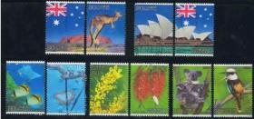 日本信销邮票 C2003 2006 日澳（日本澳大利亚）交流年 10全