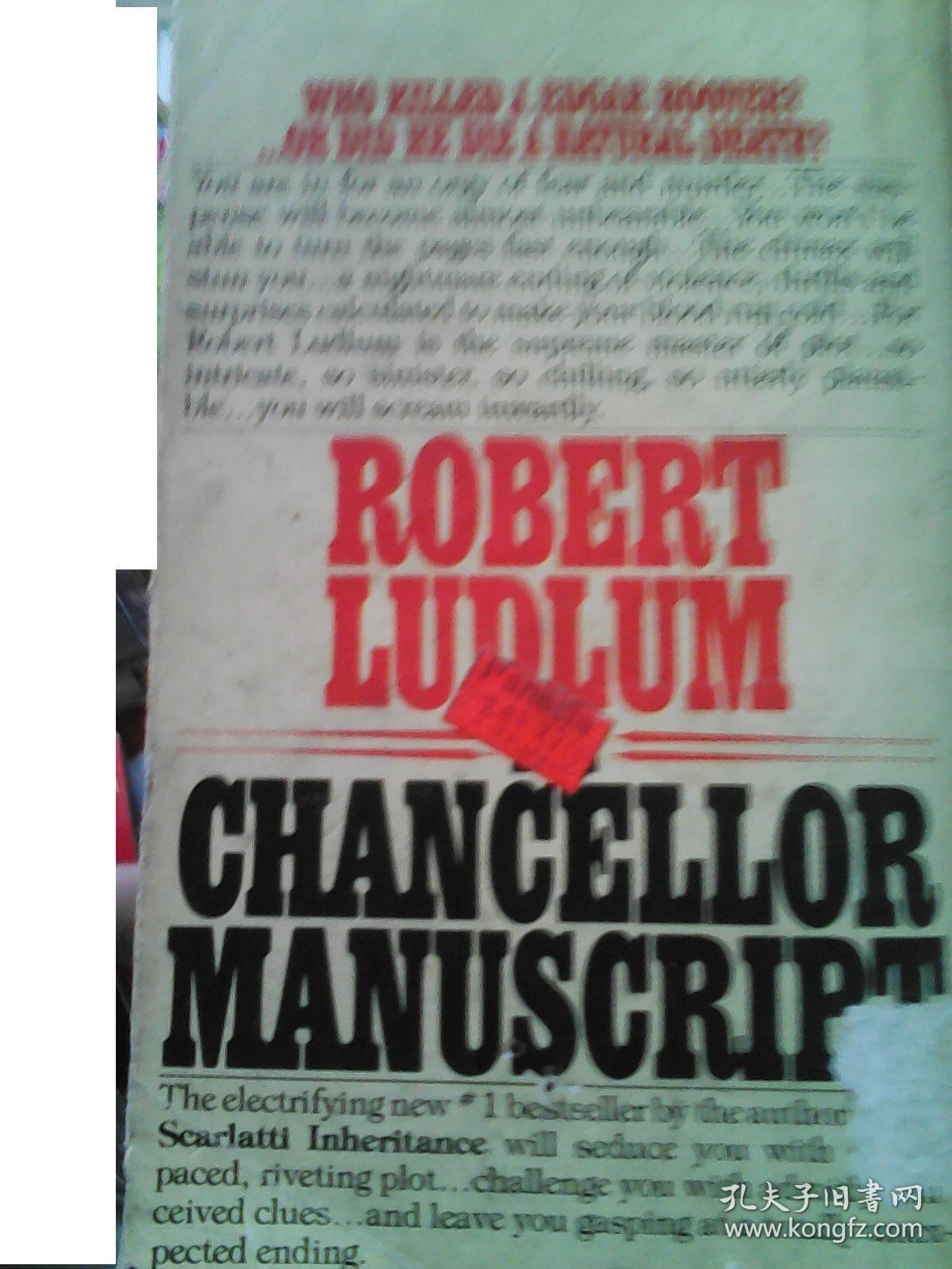 the changellor manuscript  Robert Ludlum