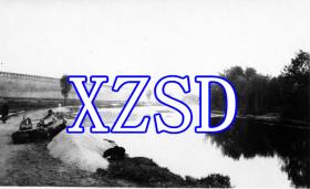 成都城墙外的河流，大约1900-1920年（翻拍）
