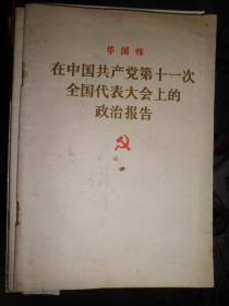 华国锋在中国共产党第十一次全国代表大会上的政治报告（D）