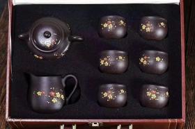 收藏重器来袭独家首发 咏梅（茗香套组）原矿黑血砂非常稀有泥料