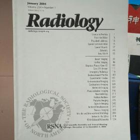 【英文版 详情见图】Radiology2005.January February March Mach August September  December November(7本合售）
