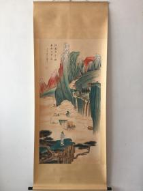 老字画 张大千 山水 画面美伦 尺寸裱好 195*76.5 花芯 131*64.5