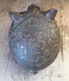 A900四斤多重的黄铜发财猪