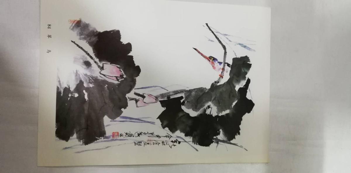 点击查看原图 图片——册页—翠鸟(戴林作)