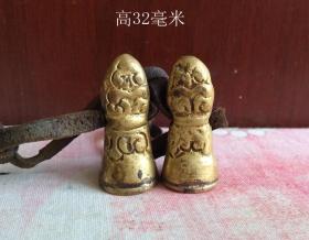 西藏图形铜印章2枚7170