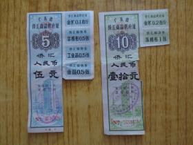 1979年广东省侨汇商品供应证-不全