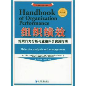 组织绩效：组织行为分析与业绩评价实用指南