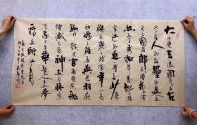 中国书法美术家协会会员嘉轩老师四尺书法任选两幅180元包邮保真