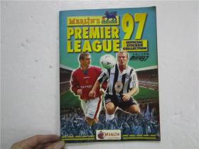 PREMIER LEAGUE 97 OFFICIAL STICKER COLLECTION (1997 英国足球联赛 官方标签收藏) 足球明星贴纸集 大16开