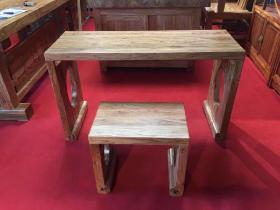 韩式琴桌，老榆木，尺寸120/45/70，品相如图。