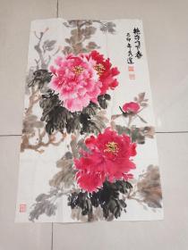 山东著名画家于秀莲作品3平尺保真