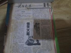 沈阳晚报副刊：惊天大案（报纸连载装订成册）