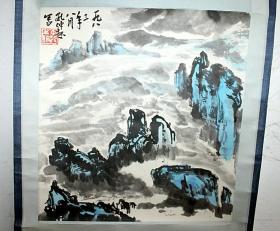 孔仲起 80年代山水