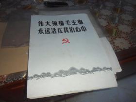 伟大领袖毛主席永远活在我们心中【共71张连封面】8开展览图片   保真包老