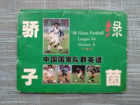 绿茵骄子 中国国家队群英谱 明信片12张全【有范志毅、孙海峰等5人签名】