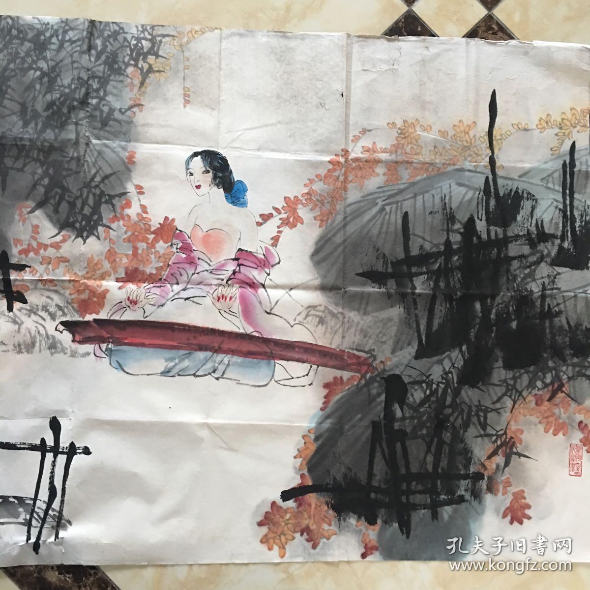 骆鉴音 绘画（保手绘 真迹）