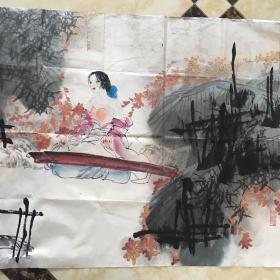 骆鉴音 绘画（保手绘 真迹）