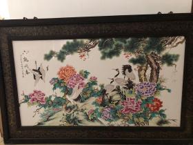 珠山六友刘雨岑瓷板画，限自提