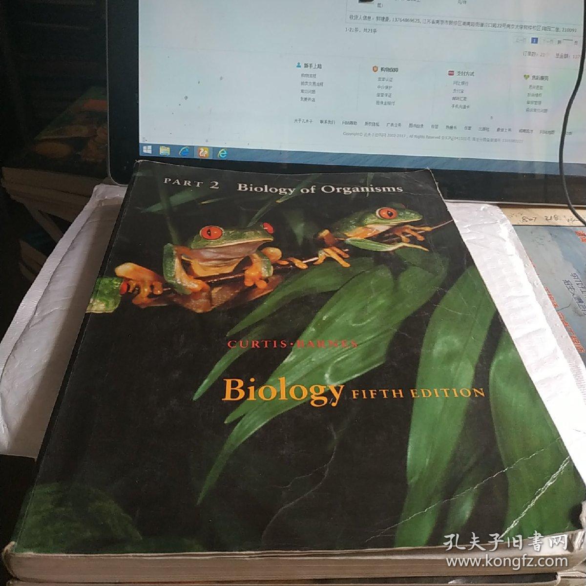 PART 1.Biolgy of Cells,2.Biolgy of Organisms, 3 Biolgy of Populations.三本合售