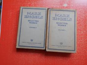 MARX ENGELS SELECTED WORKS 马克思恩格斯文选 （全二卷） 英文原版精装1951年印刷