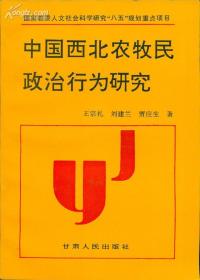 中国西北农牧民政治行为研究