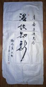 保真书法：杨光远（著名摄影师、导演，摄制有《国庆十周年》、《周总理检阅海军》、《人造卫星》等纪录片、《归心似箭》等故事片）书法/SH001