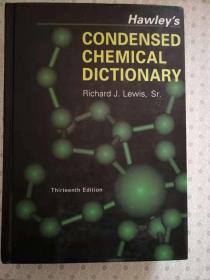 Hawkey's Condensed Chemical Dictionary  Richard J. Lewis,Sr.英文页原版