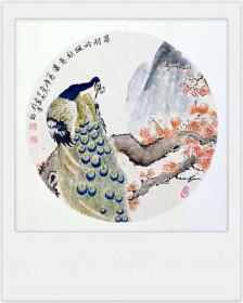 禽鸟国画原画（卡宣，可直接装框）