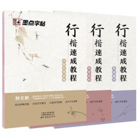 墨点字帖成人初学者行楷速成教程（套装共3册）笔画偏旁+间架结构+全能应用训练2019版