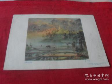 57年老画片---《井冈山的早晨》8开 57年一版一印