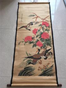 仿古字画 中堂画国画 风景花鸟画潘天寿大雁图装饰画仿古工艺品