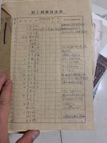 哈尔滨农业机械厂 1969年 ** 清队 登记表！ 66个人，有部分带照片！