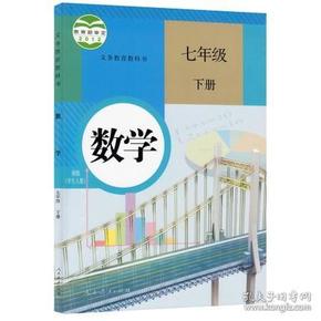 人教 初中数学课本初一1下册7七年级下册数学书 教材教科书七年级下册数学