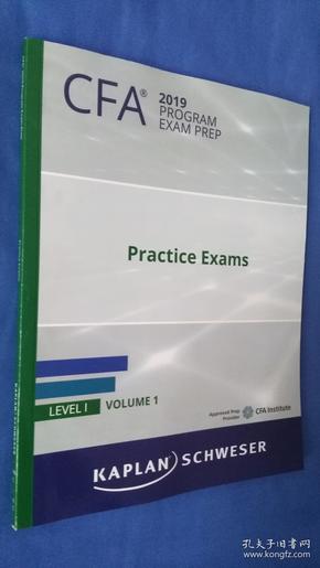 CFA2019 LEVEL VOLUME 1（英文原版）2019  CFA练习考试卷1