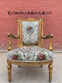 创汇时期 海外回流 欧式柚木沙发椅 全美品 完整无缺 做工精美 入手即用 喜欢的不要错过