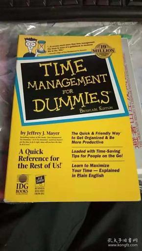 TIME MANAGEMENT FOR DUMMIES