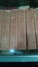 1903年（萨克雷全集）英文原版 精装本上边刷金边 下边大毛边  道林纸印刷  铜板插图  9-26册  总18本