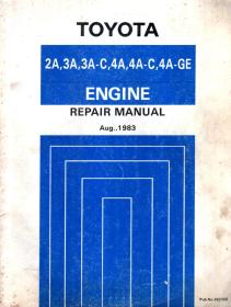 TOYOTA ENGINE REPAIR MANUAL（2A,3A,3A-C,4A-C,4A-GE）（英文版）