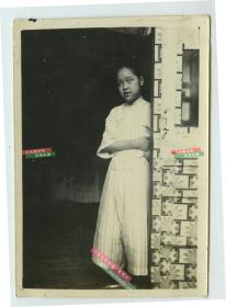 民国时期北京天真小女孩老照片