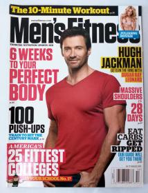 Men's Fitness 杂志 2011年10月 封面 Hugh Jackman