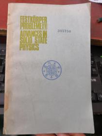 FESTKORPER PROBLEME XXII ADVANCES IN SOLID STATE PHYSICS（货号：H332）